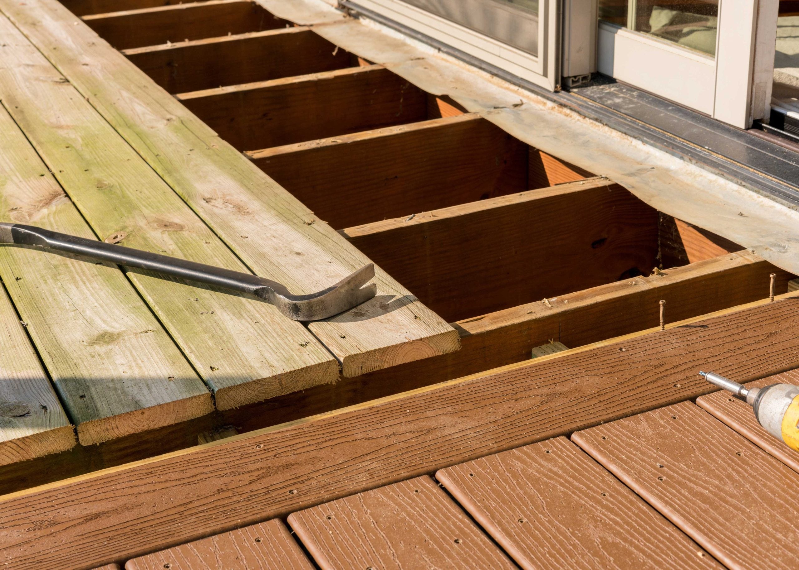 Common deck issues that may require deck repair or new installation.